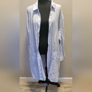 Jones New York Linen Shirt/ Coverup